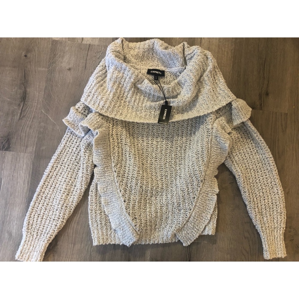 Brand New Express Grey Knit Sweater